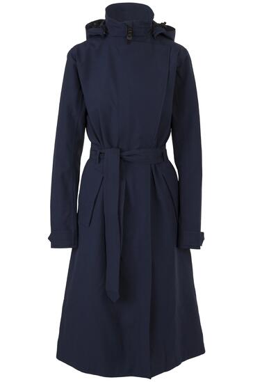 Damen Fahrrad Regenjacke Trenchcoat lang wasserdicht atmungsaktiv Poray