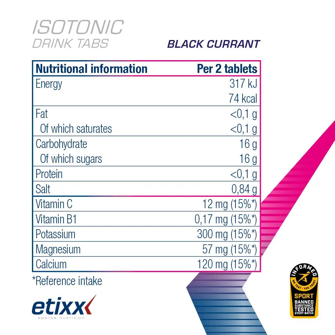 Etixx Isotonic Drink Tabs Blauwe Bes 6x10 Bruistabletten 6/6