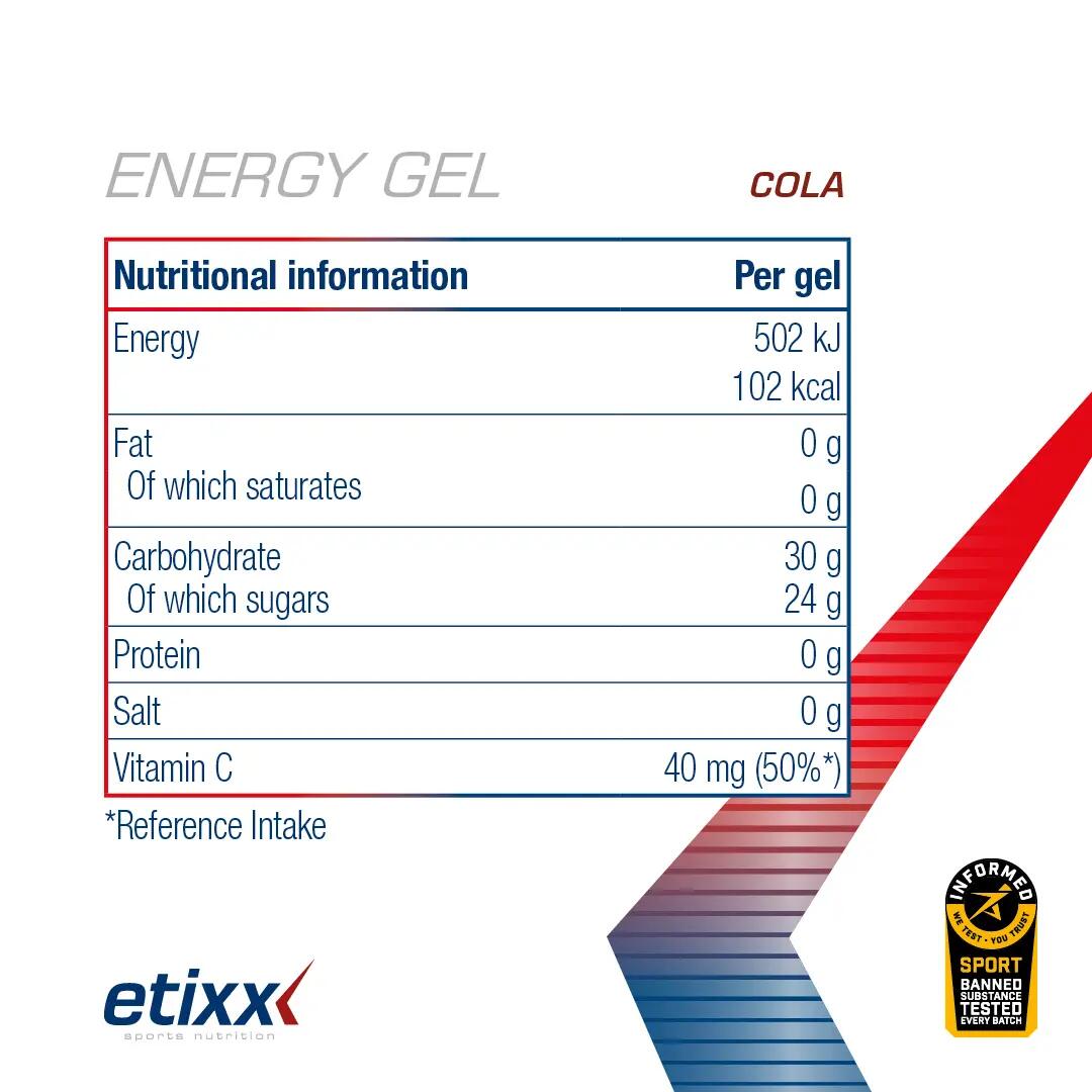 Etixx Energy Gel Cola 12x40ml 5/5