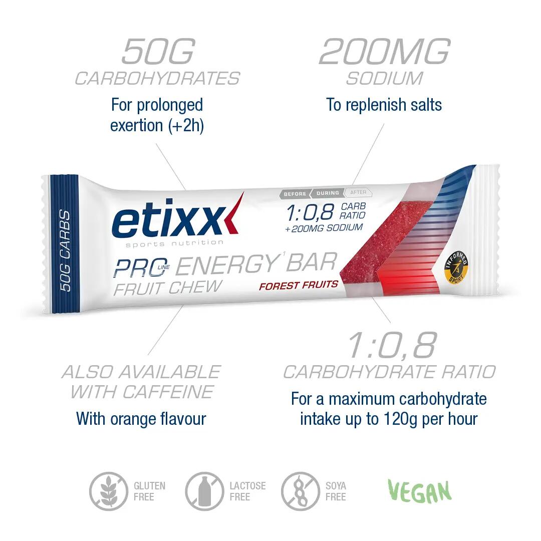 PRO LINE Energy Bar Fruit Chew Fruits Des Bois 12x62g 5/6