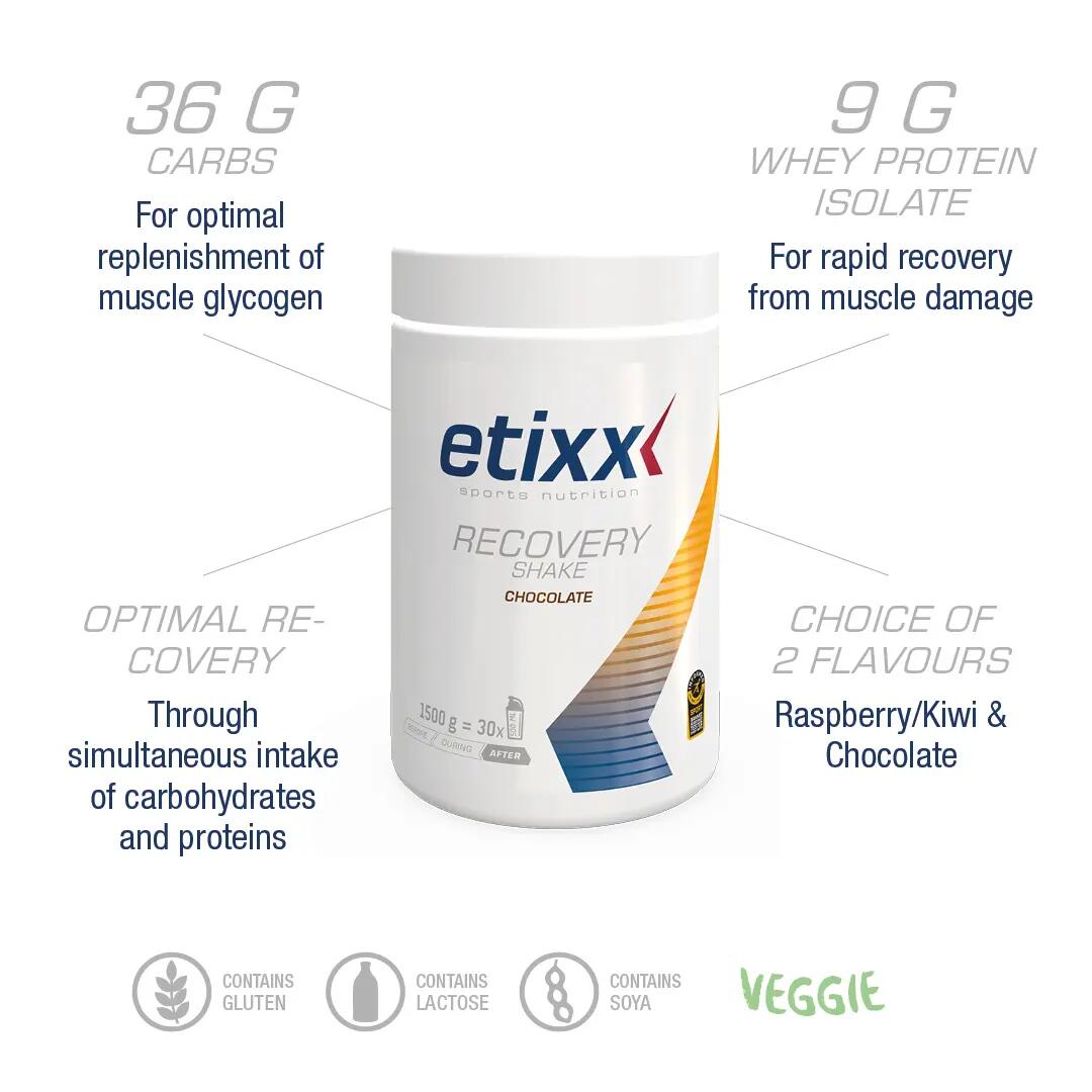 Etixx Recovery Shake Chocolade 1500g 3/6