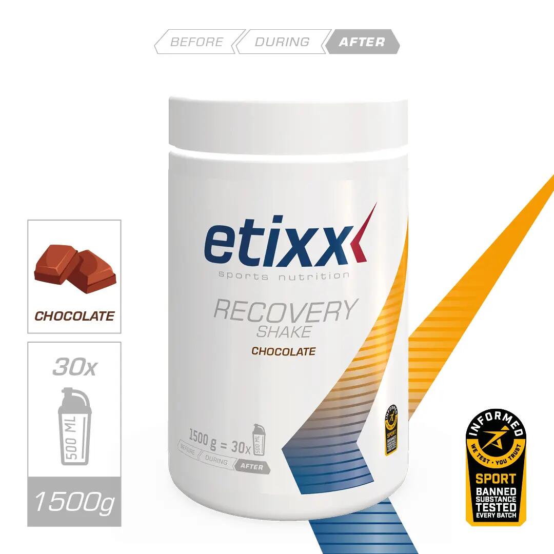 Etixx Recovery Shake Chocolade 1500g 2/6