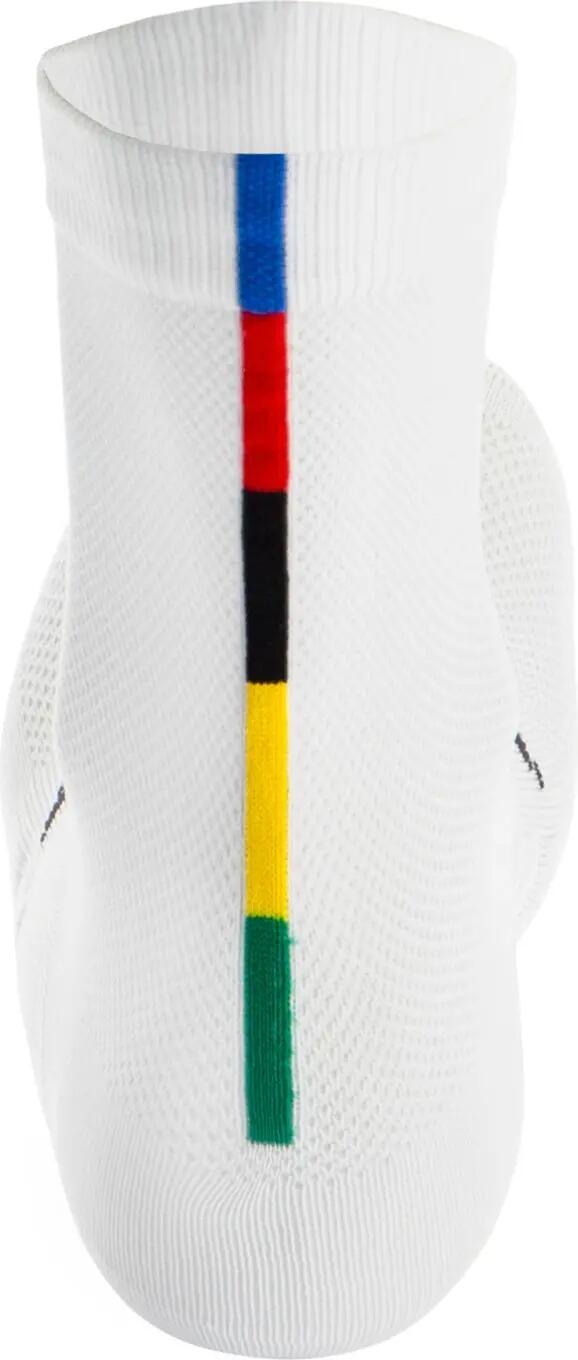 Santini UCI Officieel Wereldkampioen Unisex Sokken Wit 2/3