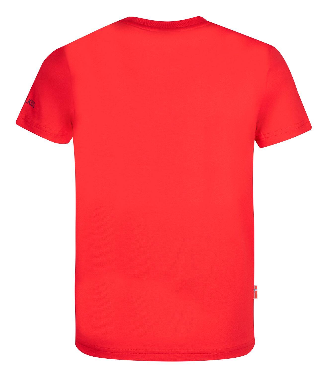 T-shirt enfant Kroksand rouge clair / bleu 2/3