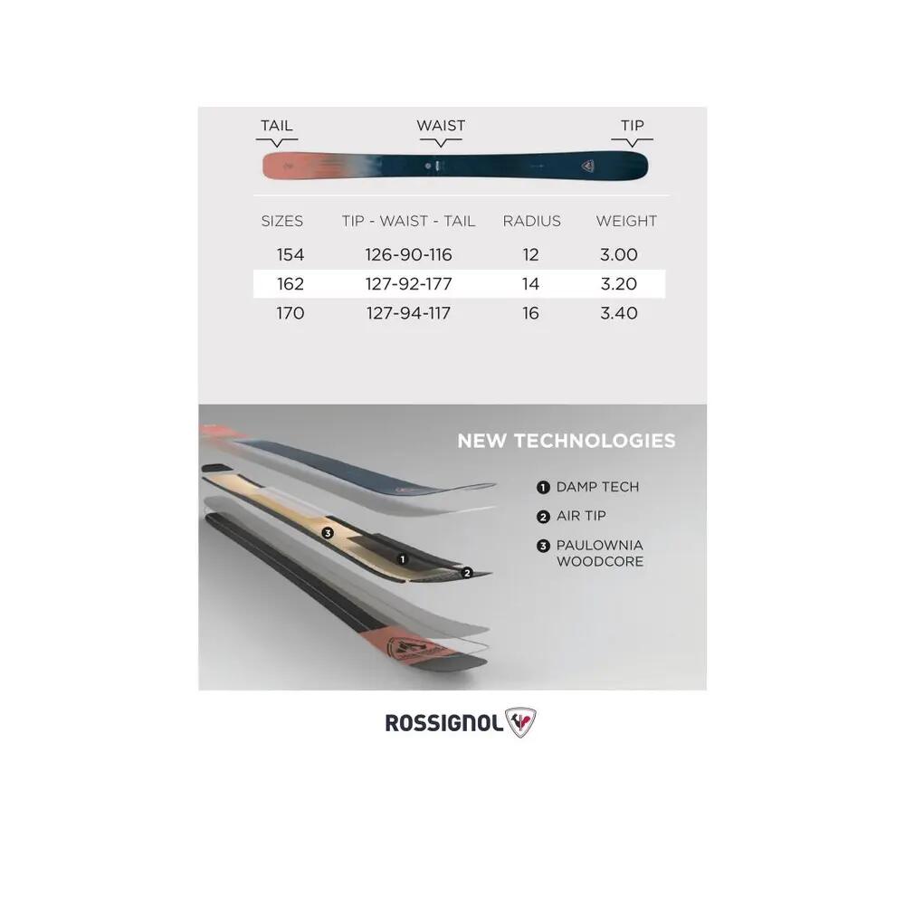 Narty Rossignol Rallybird 92 5/10