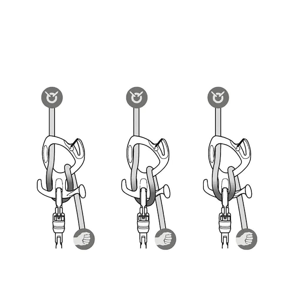 Descendeur Petzl Pirana Guide Naranja 5/7