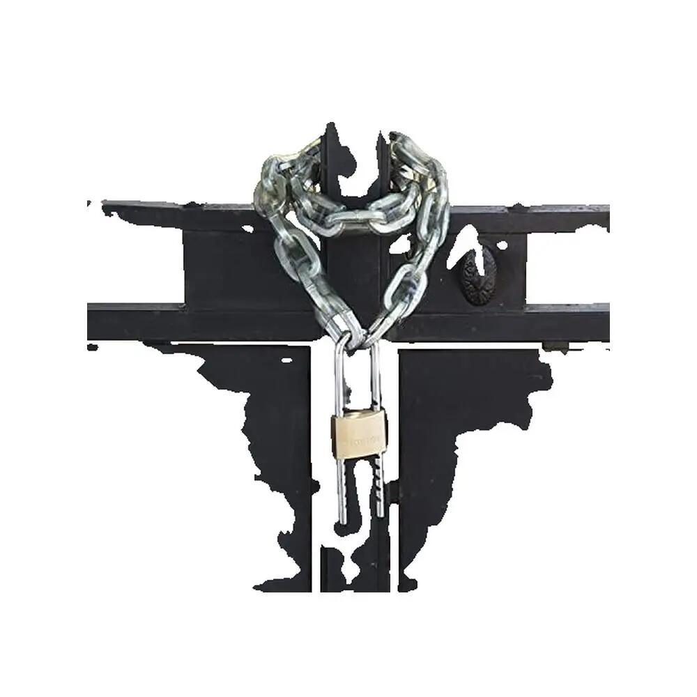 Cadeado Latão, Haste Ajustável 7-15 cm, Chave 3/3