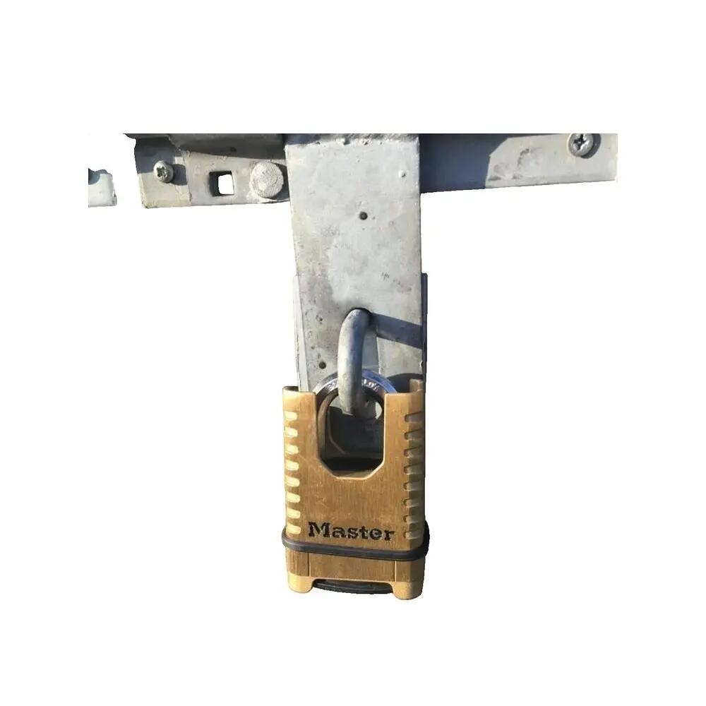 Lucchetto Ottone Alta Sicurezza, Arco Protetto, Combinazione 3/3