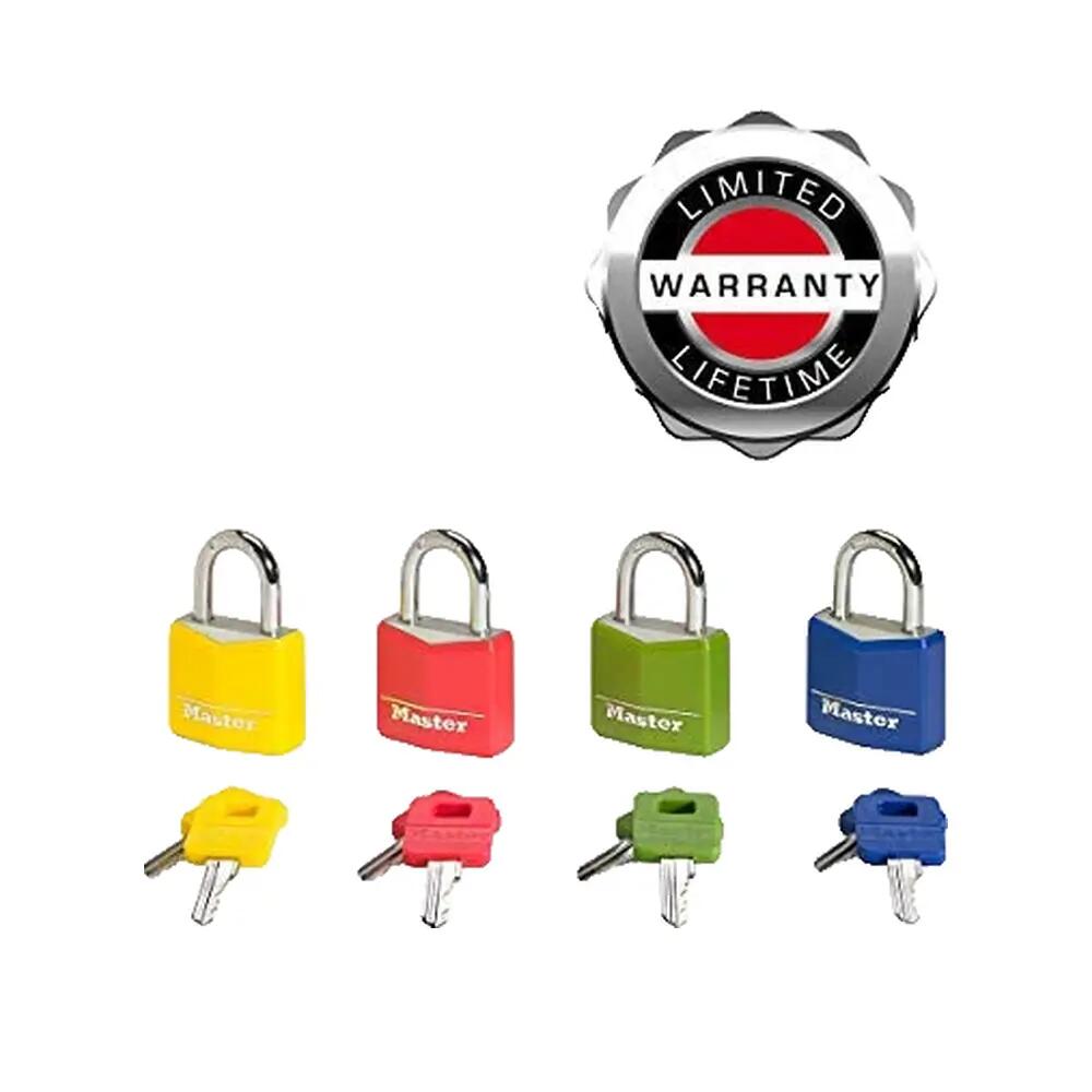 Lucchetto alluminio vinile, Colore, 30x52x16 mm 3/4