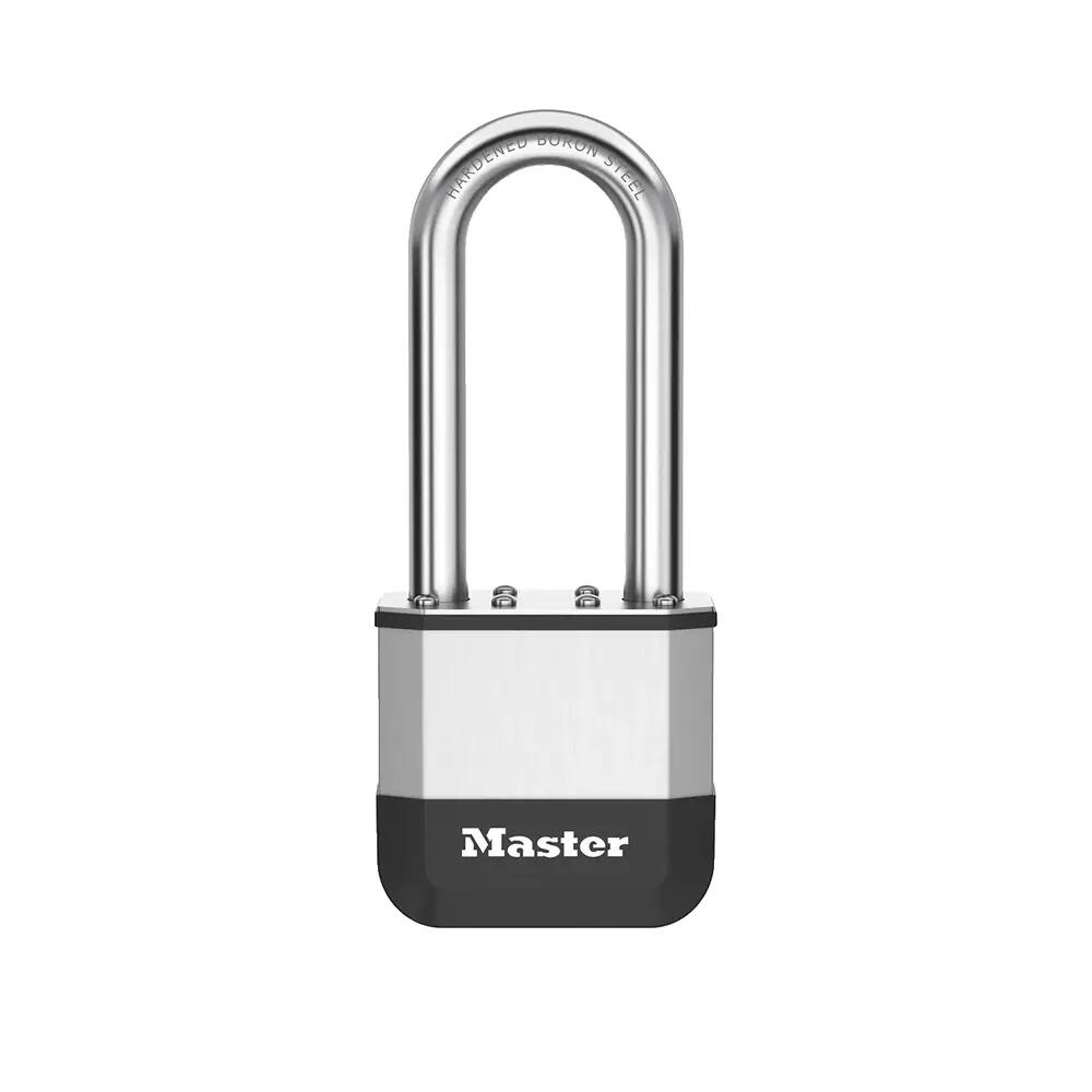 EliteTM 52mm laminated padlock - 64 mm hardened boron steel long shackle 4/9
