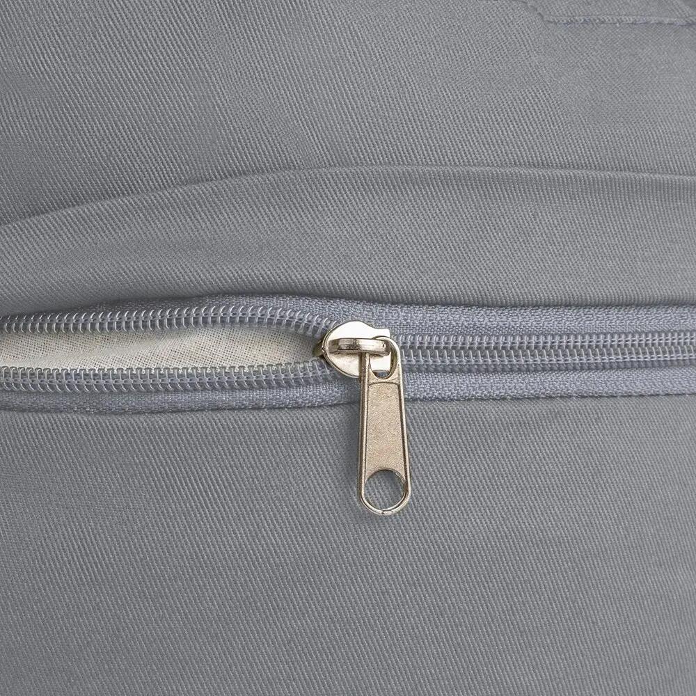 Meditatiekussen - Yoga Kussen - Grijs - Rond 15 x 33 cm - GOTS Keurmerk 3/6