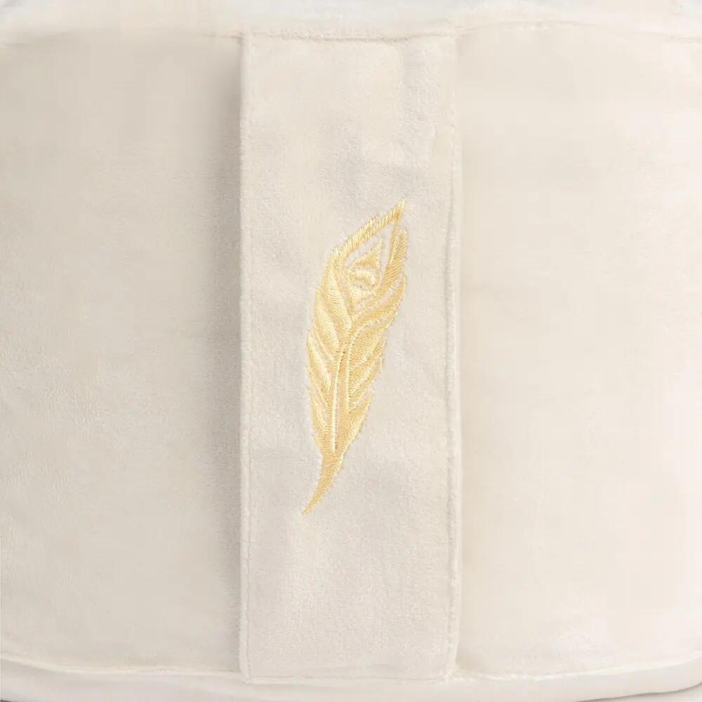 Yoga Bolster - Yoga Kussen - Velvet Crème - 60 x 20 cm 2/4