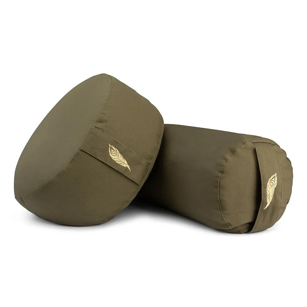 MindBaas - Coussin de yoga - Vert - 60 x 20 (longueur x diamètre) 4/6