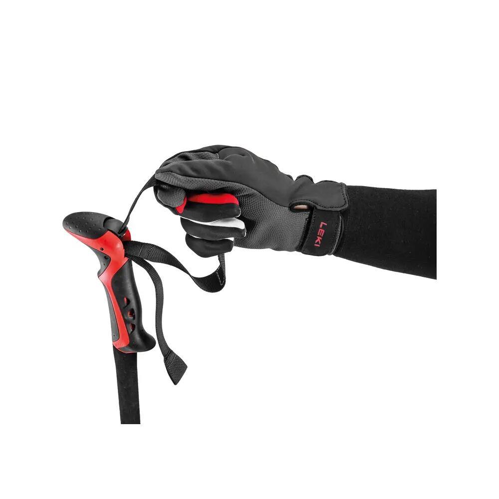 Bâtons de ski Leki Haute Route 3 Negro/Rojo Oscuro/Gris Oscuro 7/8