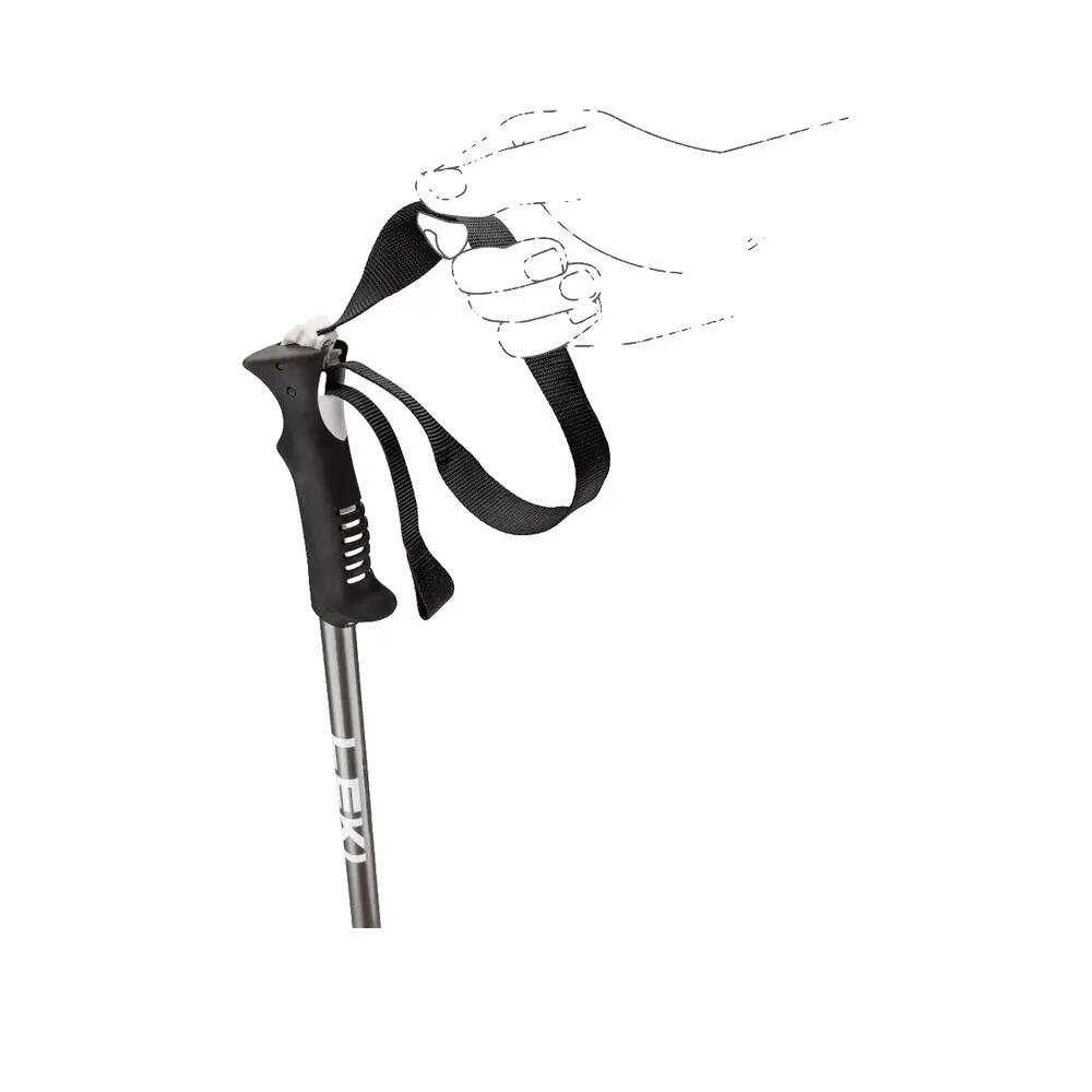 Leki Primacy Black Ski Poles 8/8