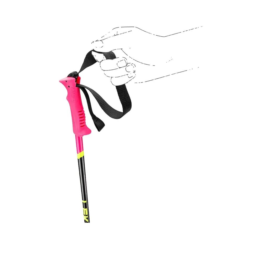 LEKI Leki Kinder Skistöcke Racing Kids Neonpink Black 2026 8/10