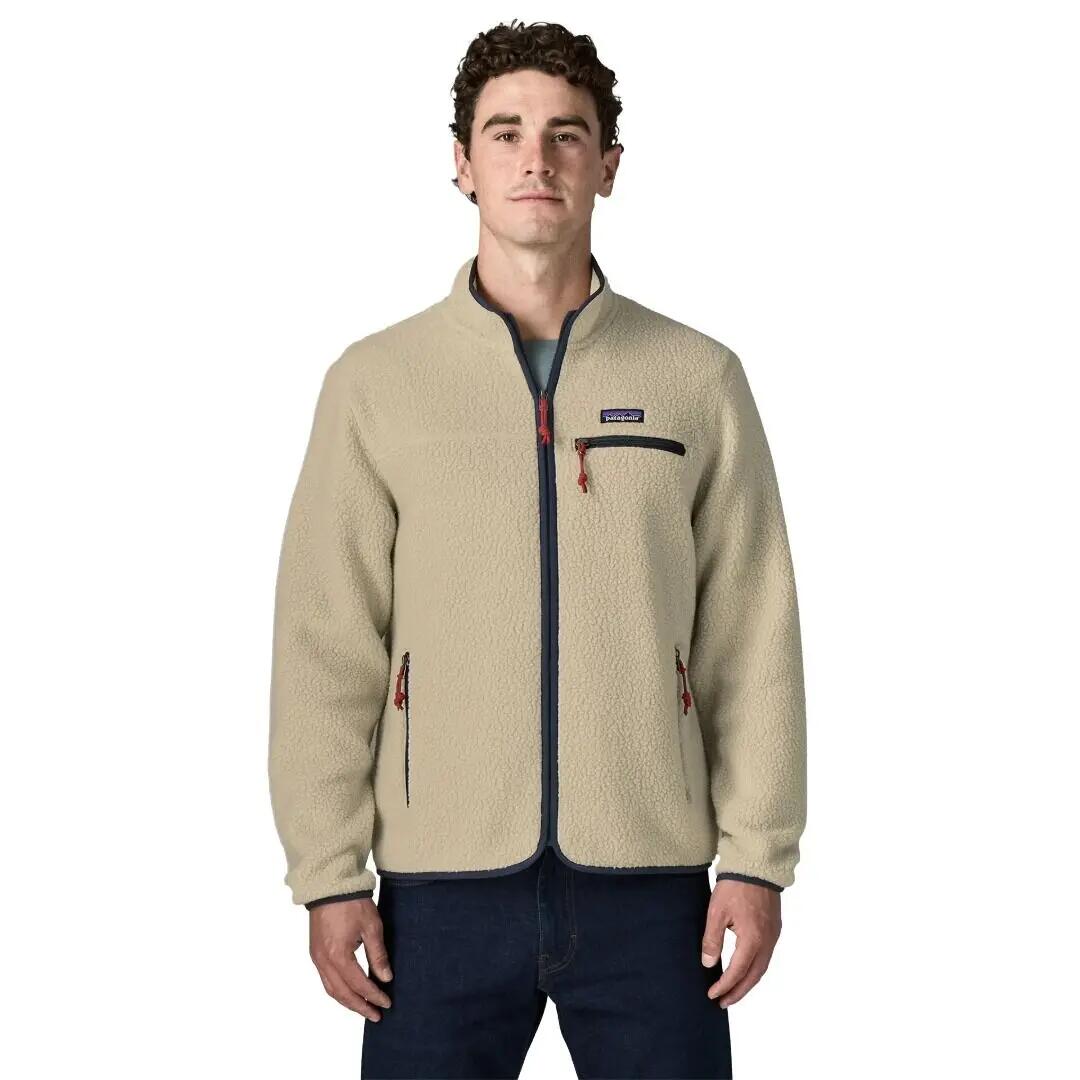 Chaqueta Polar Beige Patagonia Retro Pile Fleece Jacket Pelican Cálido y Suave 2/4