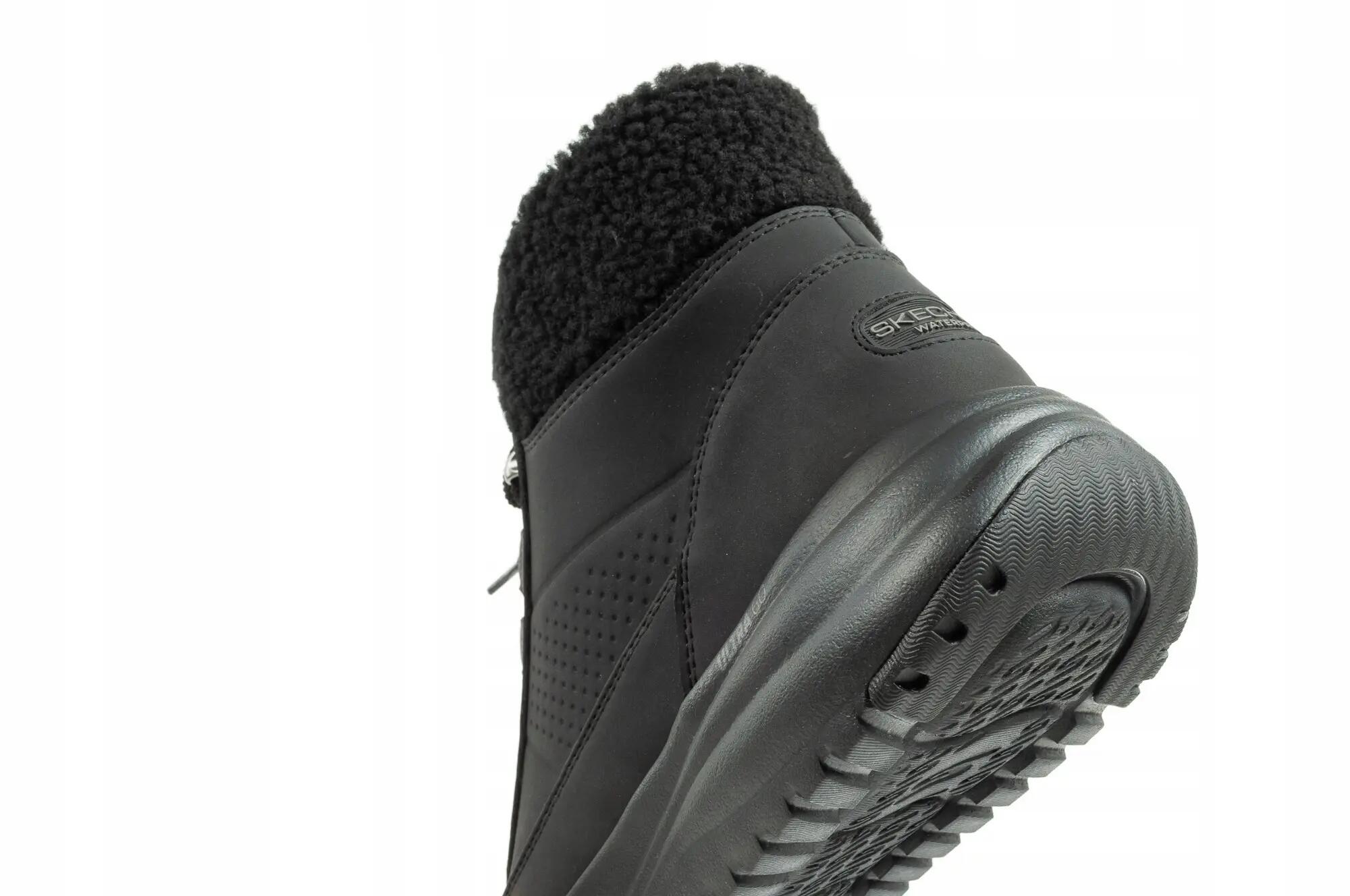 Botki zimowe Damskie botki Skechers On-The-Go wodoodporne za kostkę czarne 7/10