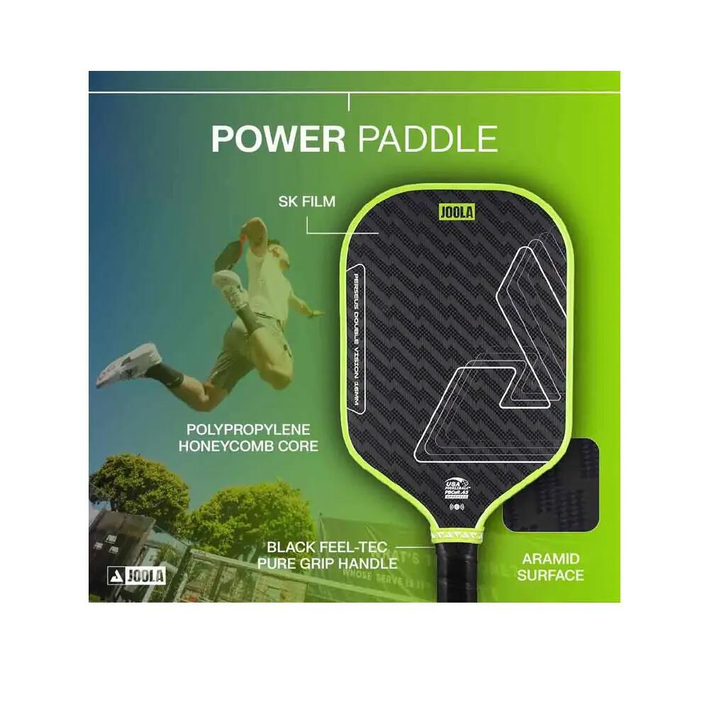 Pickleball Paddle  Perseus Double Vision 16 - Charge Green 8/8
