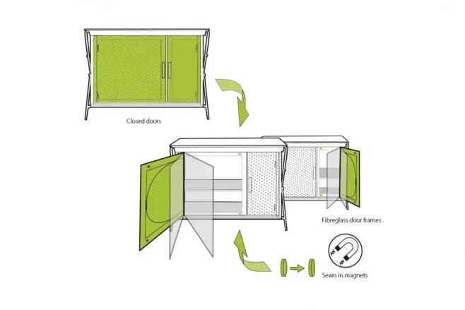 Tavolo da cucina Outwell Sudbury Alluminio Nero 4/4