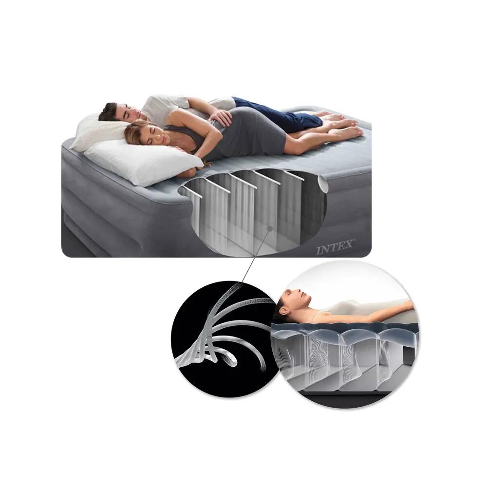 Matelas gonflable Intex Prestige Mid-Rise Gris 9/10