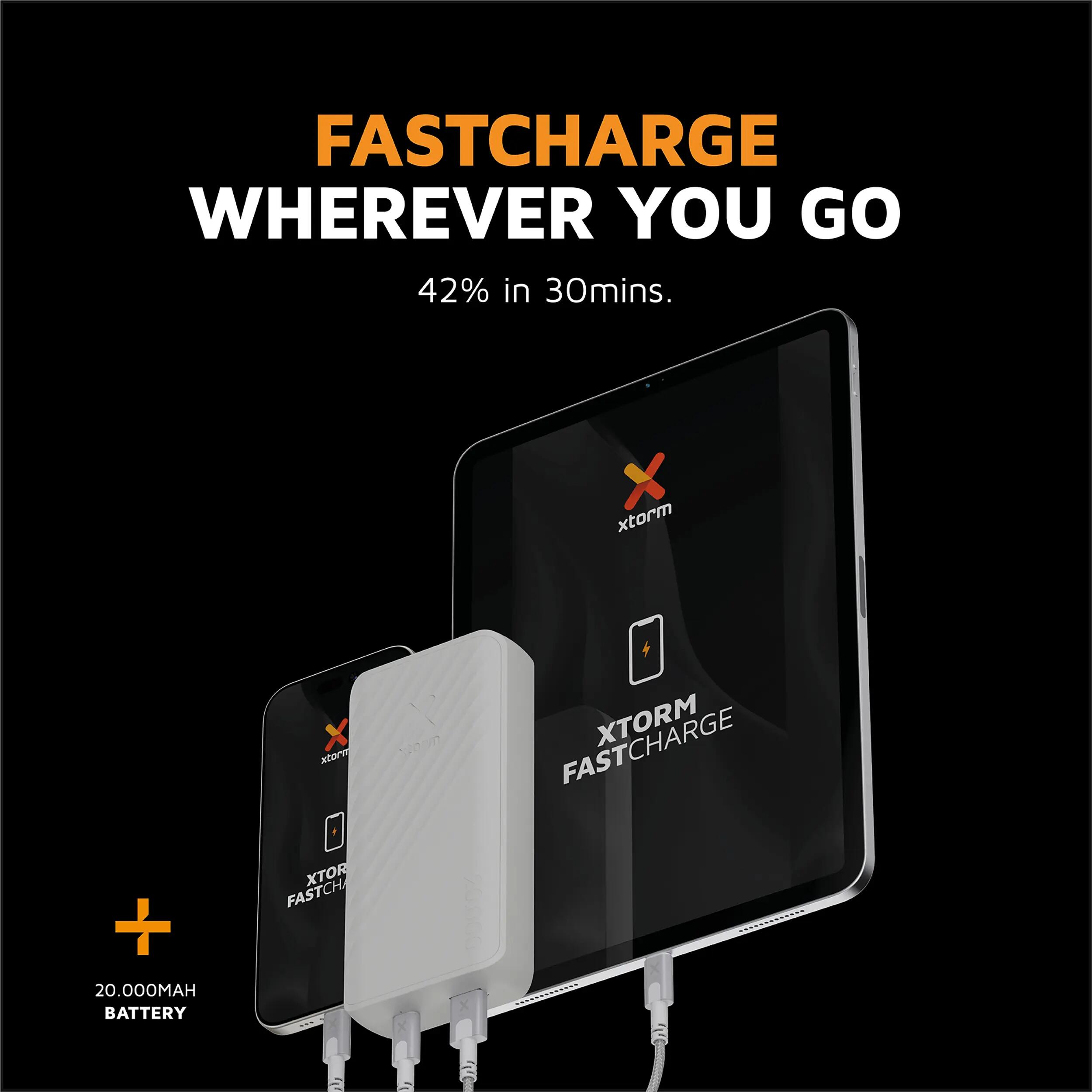 15W FastCharge Go2 Batterie externe 20.000mAh - Blanc 2/7