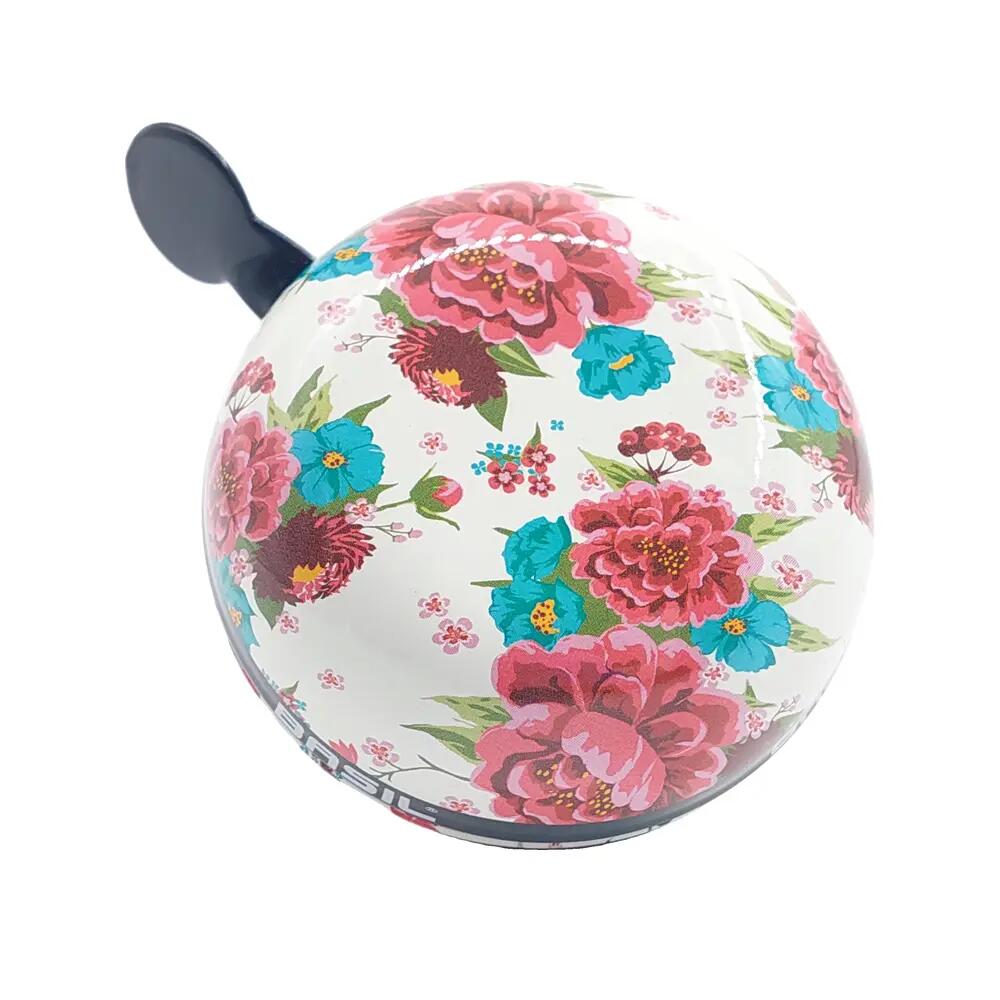 Dzwonek Rowerowy Bloom 80 Mm - Biały W Kwiaty 5/6