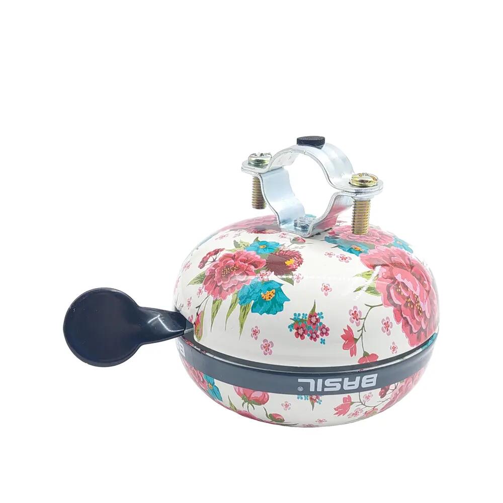Dzwonek Rowerowy Bloom 80 Mm - Biały W Kwiaty 4/6