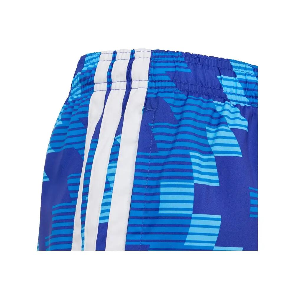 Short de bain adidas graphique inspiré du football Bleu 4/4