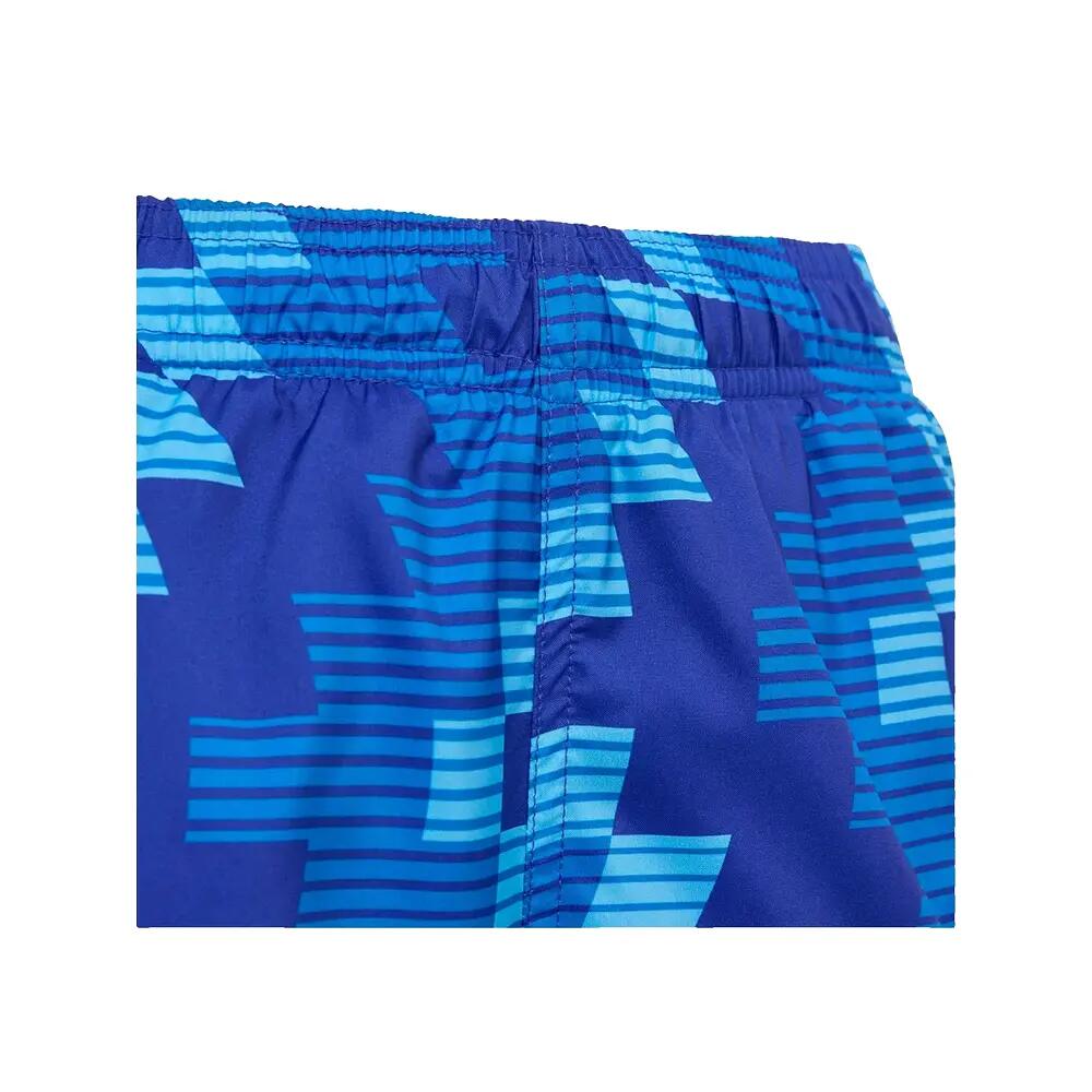 Short de bain adidas graphique inspiré du football Bleu 3/4