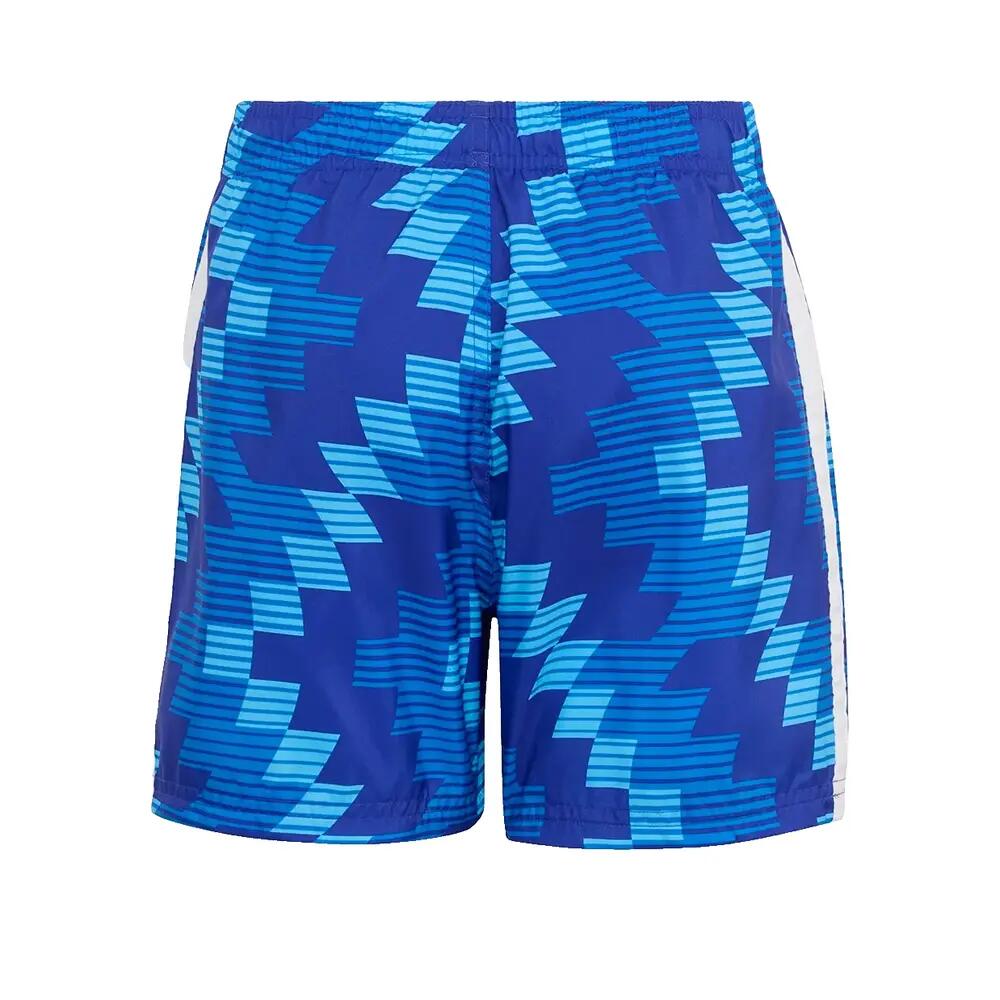 Short de bain adidas graphique inspiré du football Bleu 2/4