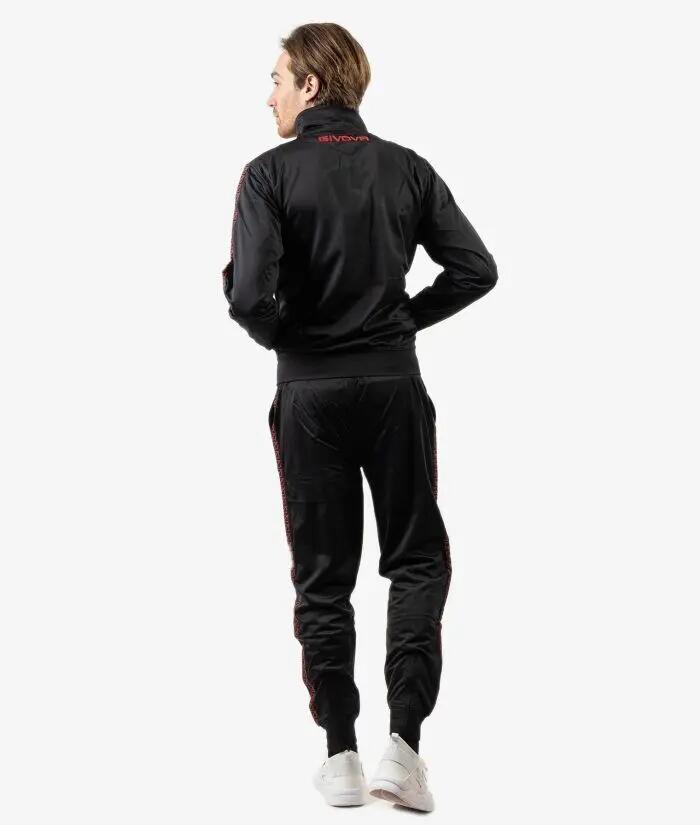 Survêtement Full Zip Homme - Givova noir et rouge 3/3