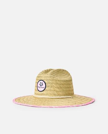 Chapeau de paille Mixed Sun Fille - Hot Pink