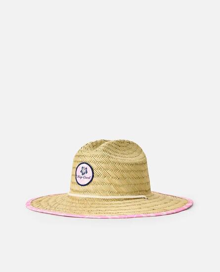 Chapeau de paille Mixed Sun Fille - Hot Pink