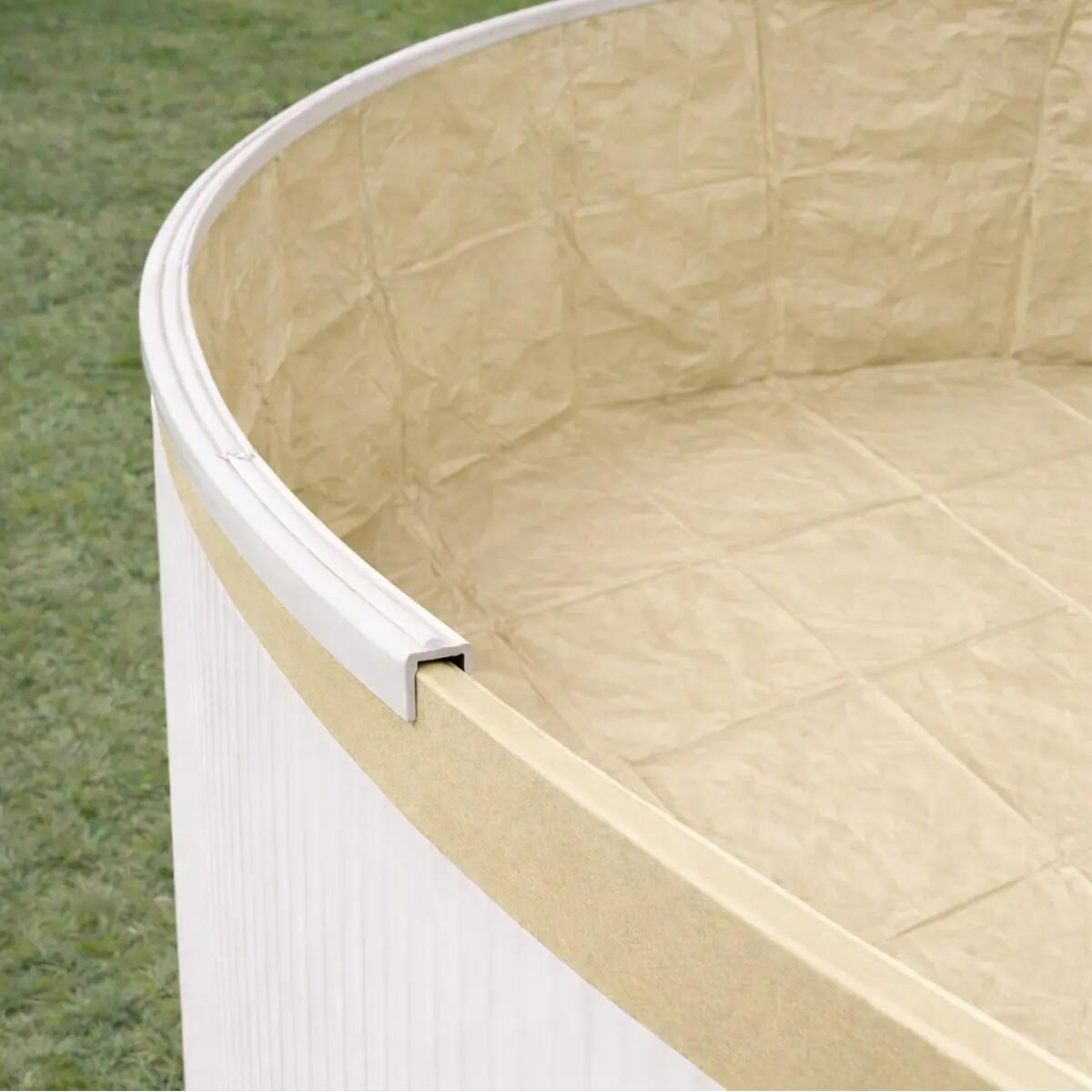 Liner beige pour piscine métal intérieur 9,15 x 4,60 x 1,32 m 2/4