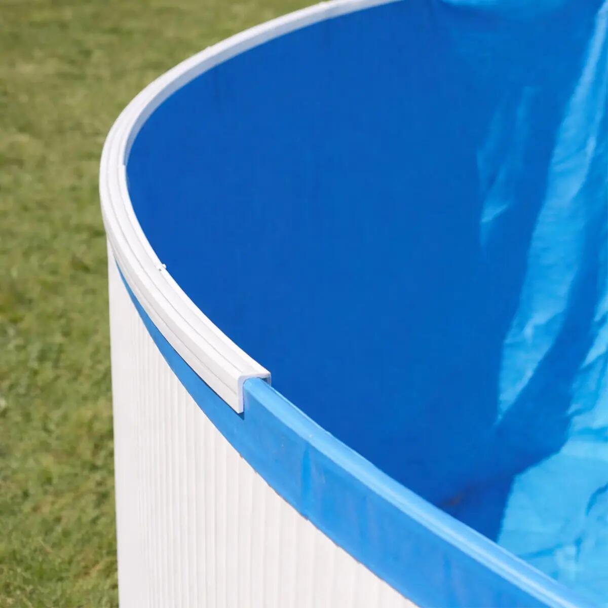 Liner bleu pour piscine métal intérieur 10,05 x 5,50 x 1,32 m 2/4
