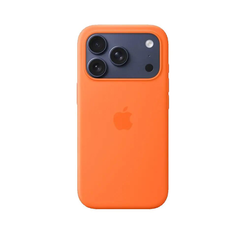 Coque iPhone 17 Pro Apple silicone MagSafe orange 3/3