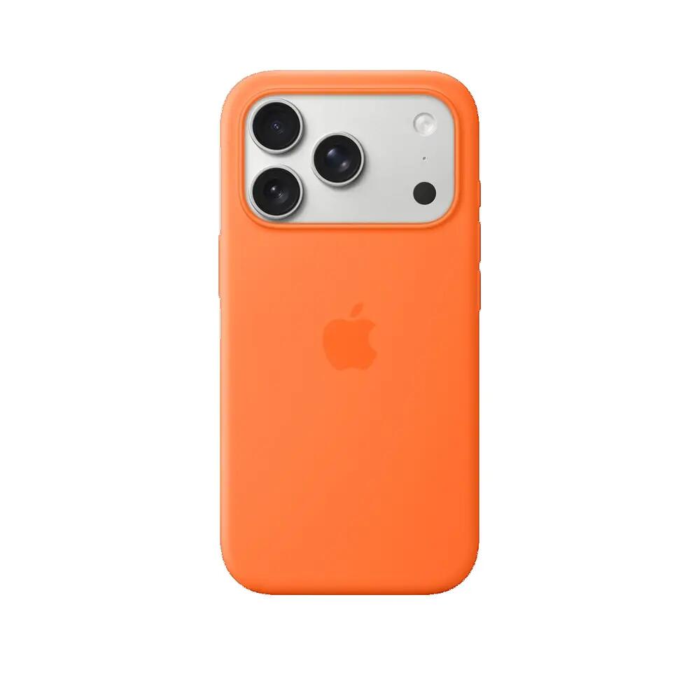 Coque iPhone 17 Pro Apple silicone MagSafe orange 2/3