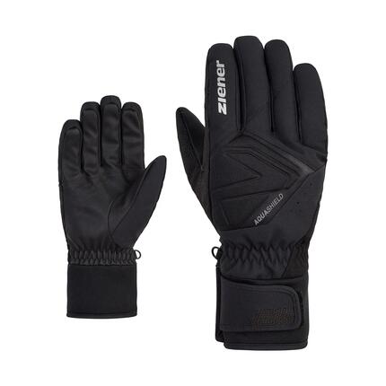 Gants d'hiver pour hommes - Ziener GATIS AS® Alpine 100% Noir