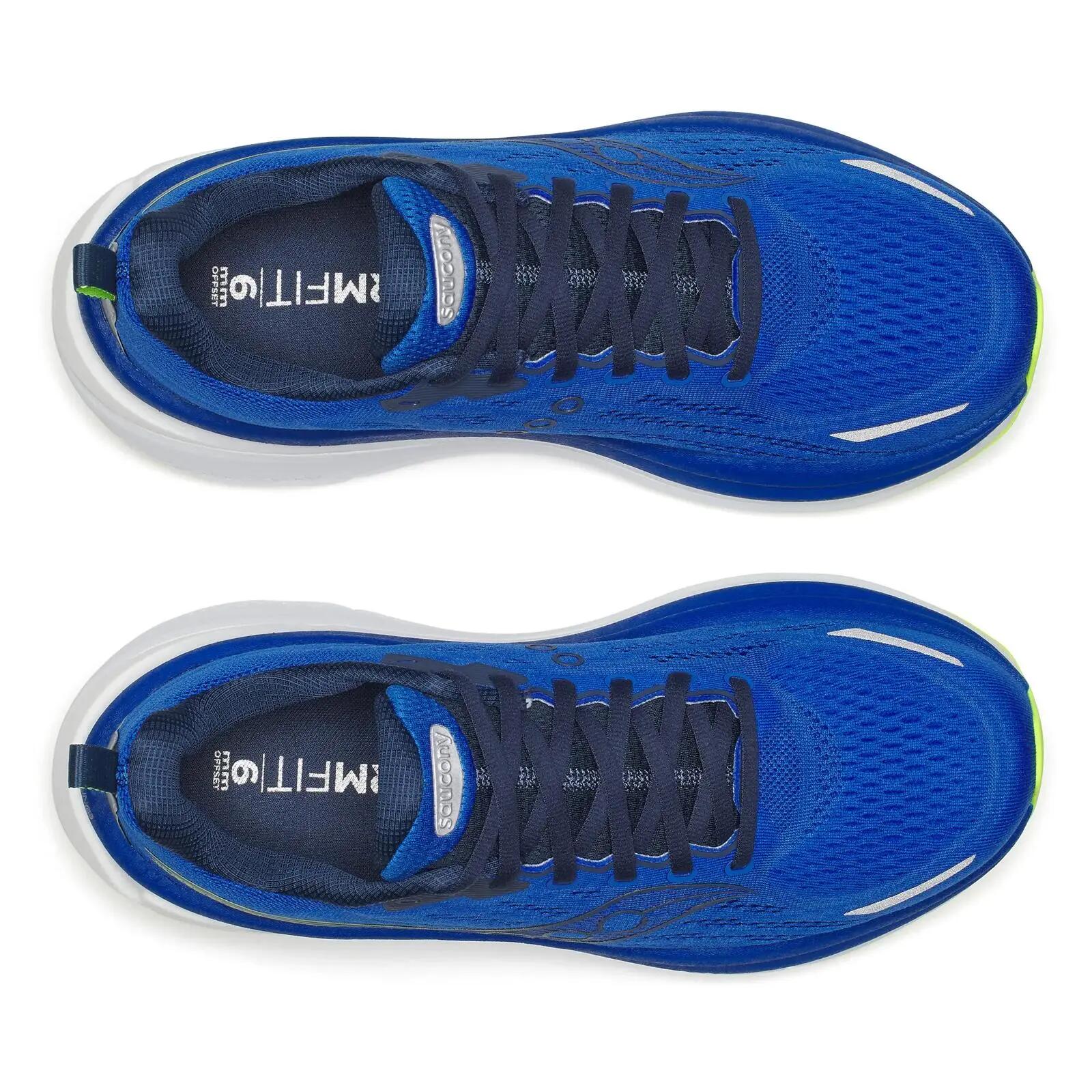 Pantofi alergare Saucony Hurricane 25 - albastru/galben | amortizare max 5/5