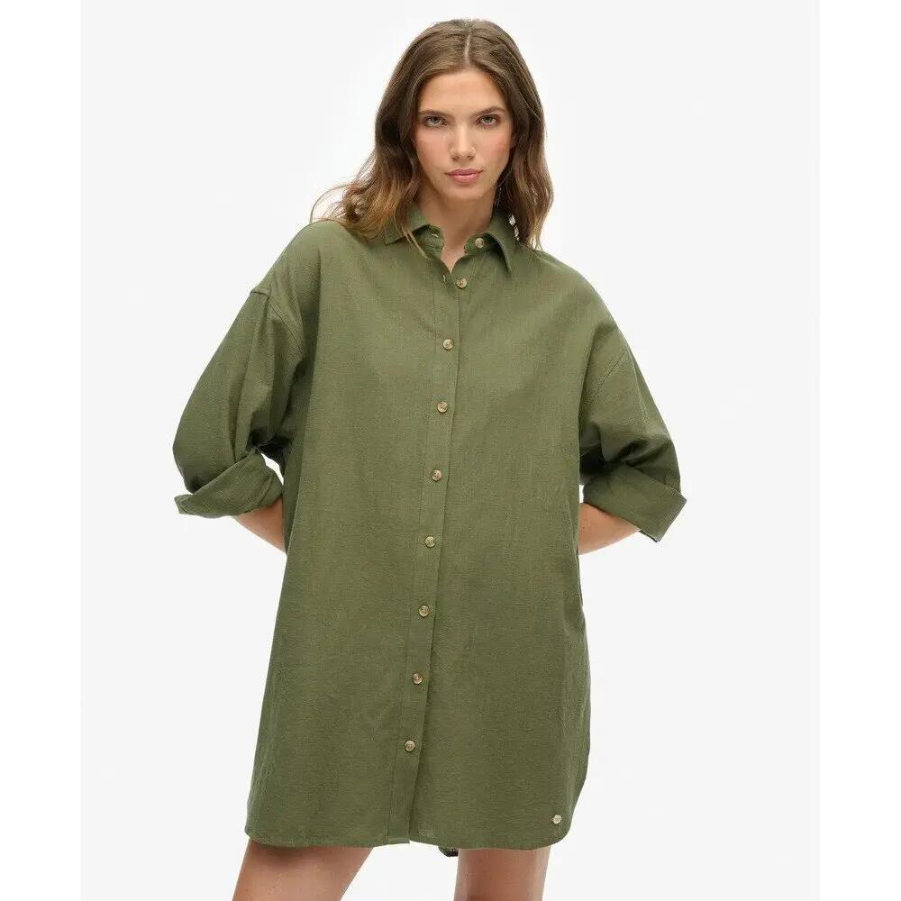 Camisa de praia de mangas longas para mulher Superdry Ibiza 3/7