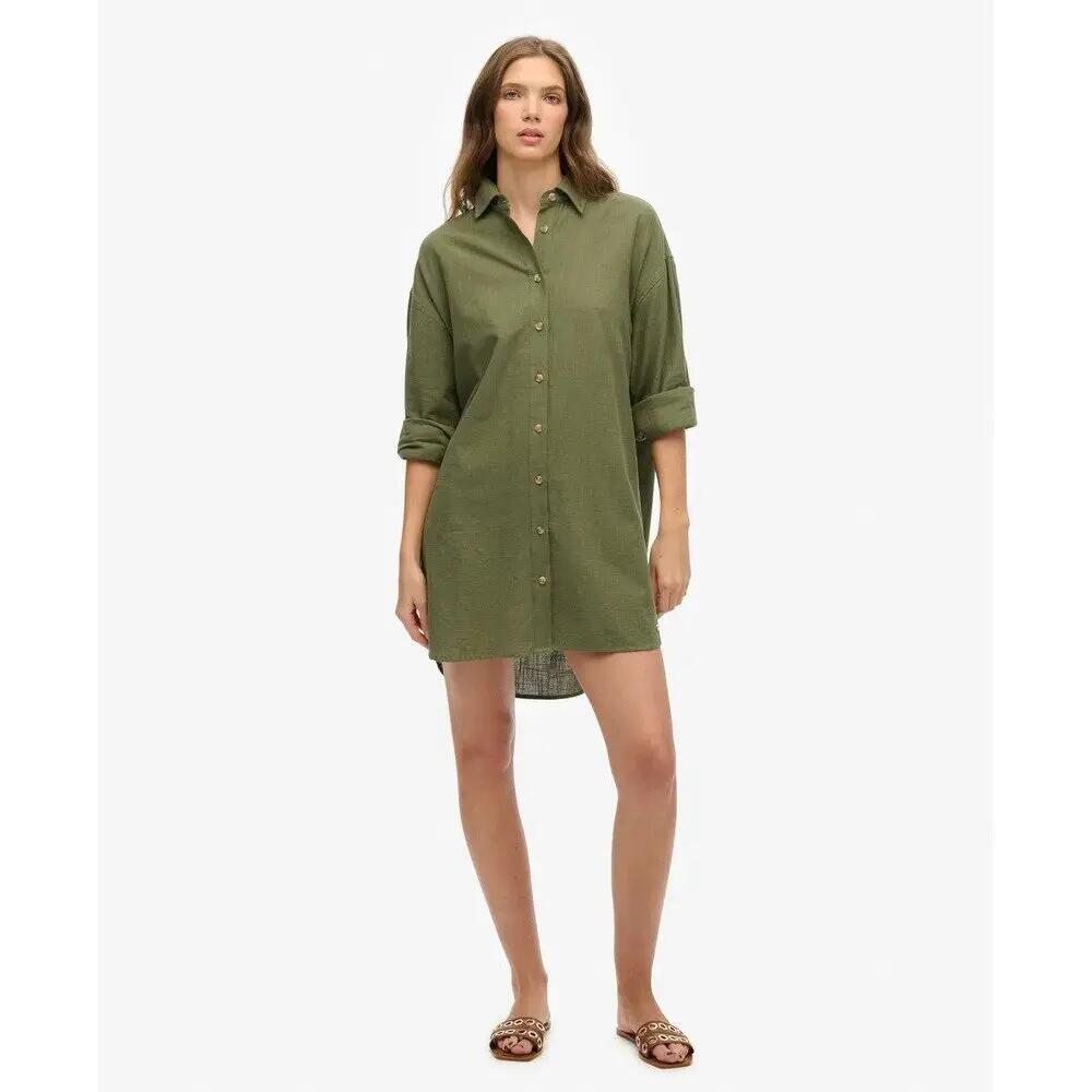 Camisa de praia de mangas longas para mulher Superdry Ibiza 2/7