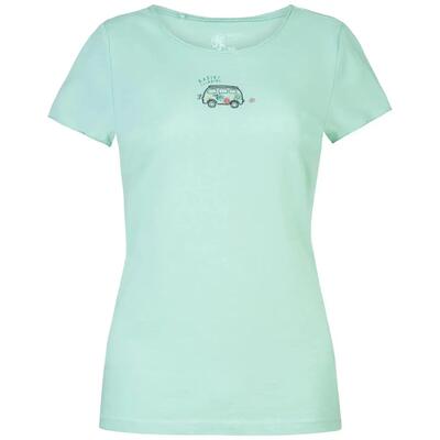 T-shirt donna Rafiki Jay 100% cotone biologico stampa lichene verde