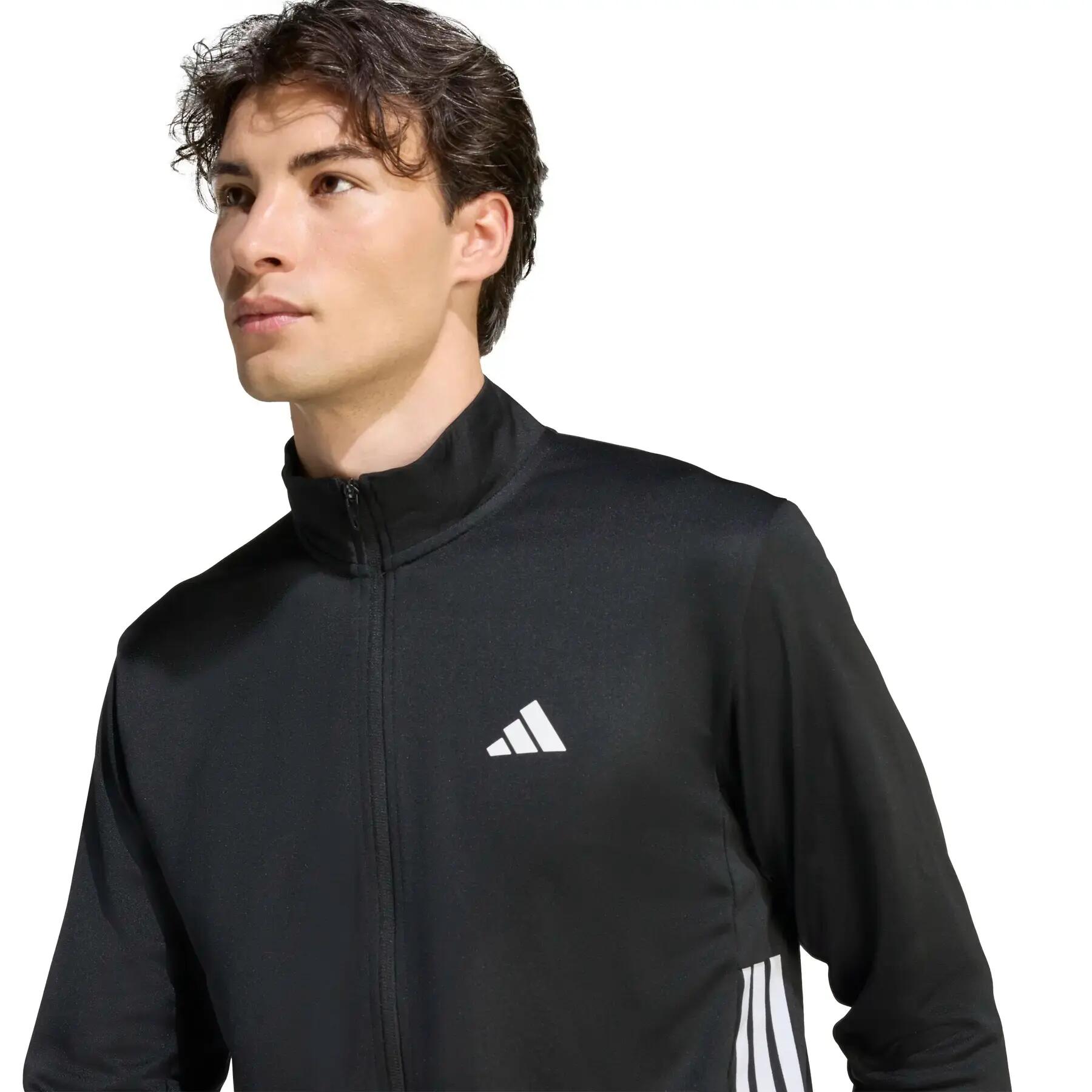 Workout Essentials All-Set 3-Stripes Knit Track Top 6/6
