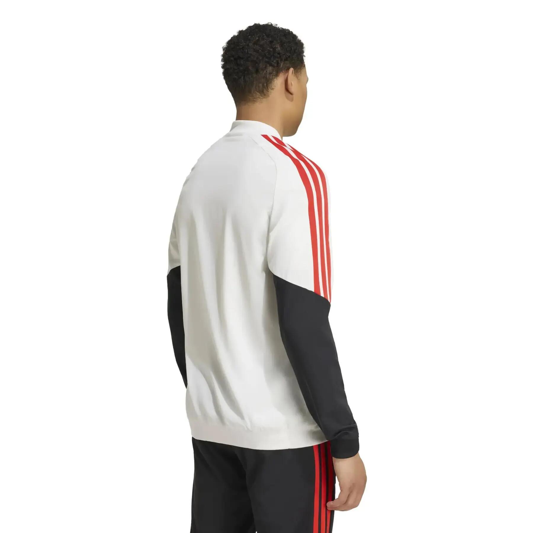 Giacca - calcio - unisex - maniche lunghe, zip integrale - Benfica - bianca 4/6