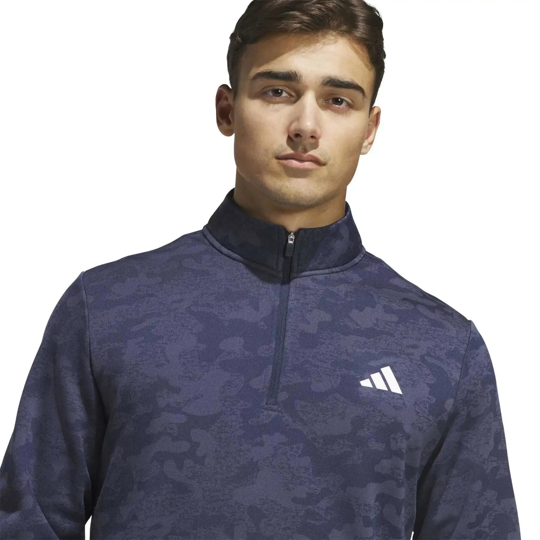 Adidas Ult Durable Water Repelent Quarter-Zip, Sudadera para Hombre, Camuflaje A 5/6