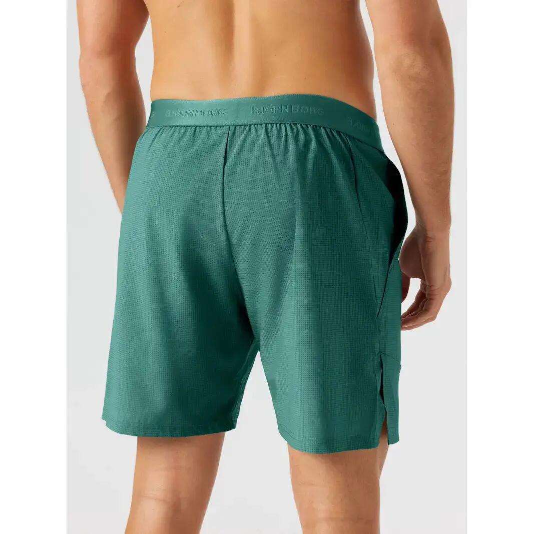 bjorn_borg ACE PRO 7" SHORTS aus recyceltem Polyester — MALLARD GREEN 2/3