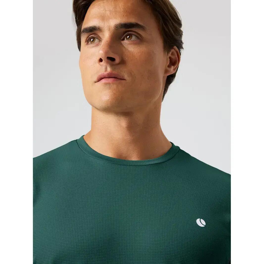 bjorn_borg ACE LIGHT T-SHIRT em poliéster reciclado – MALLARD GREEN 4/4