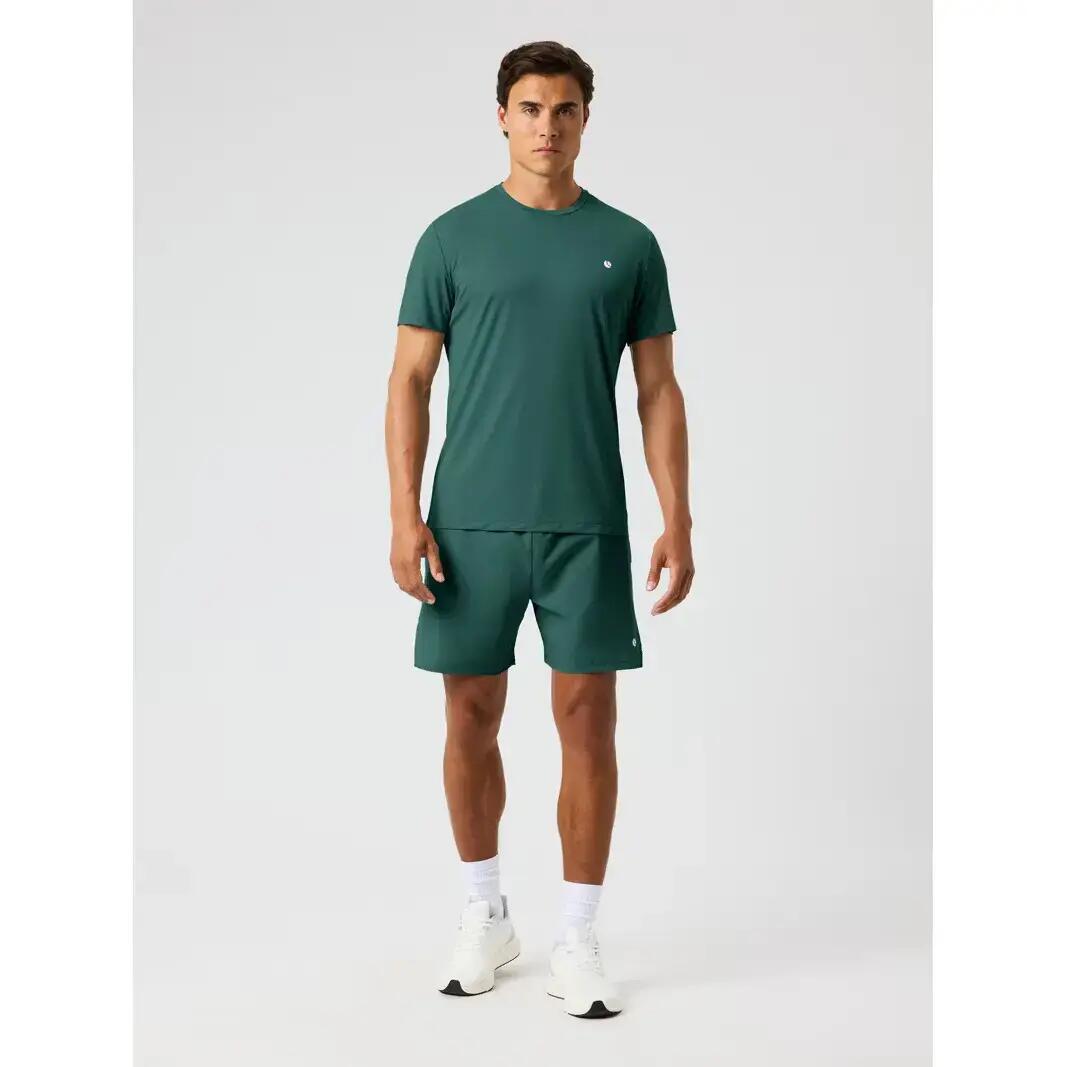 bjorn_borg ACE LIGHT T-SHIRT em poliéster reciclado – MALLARD GREEN 3/4