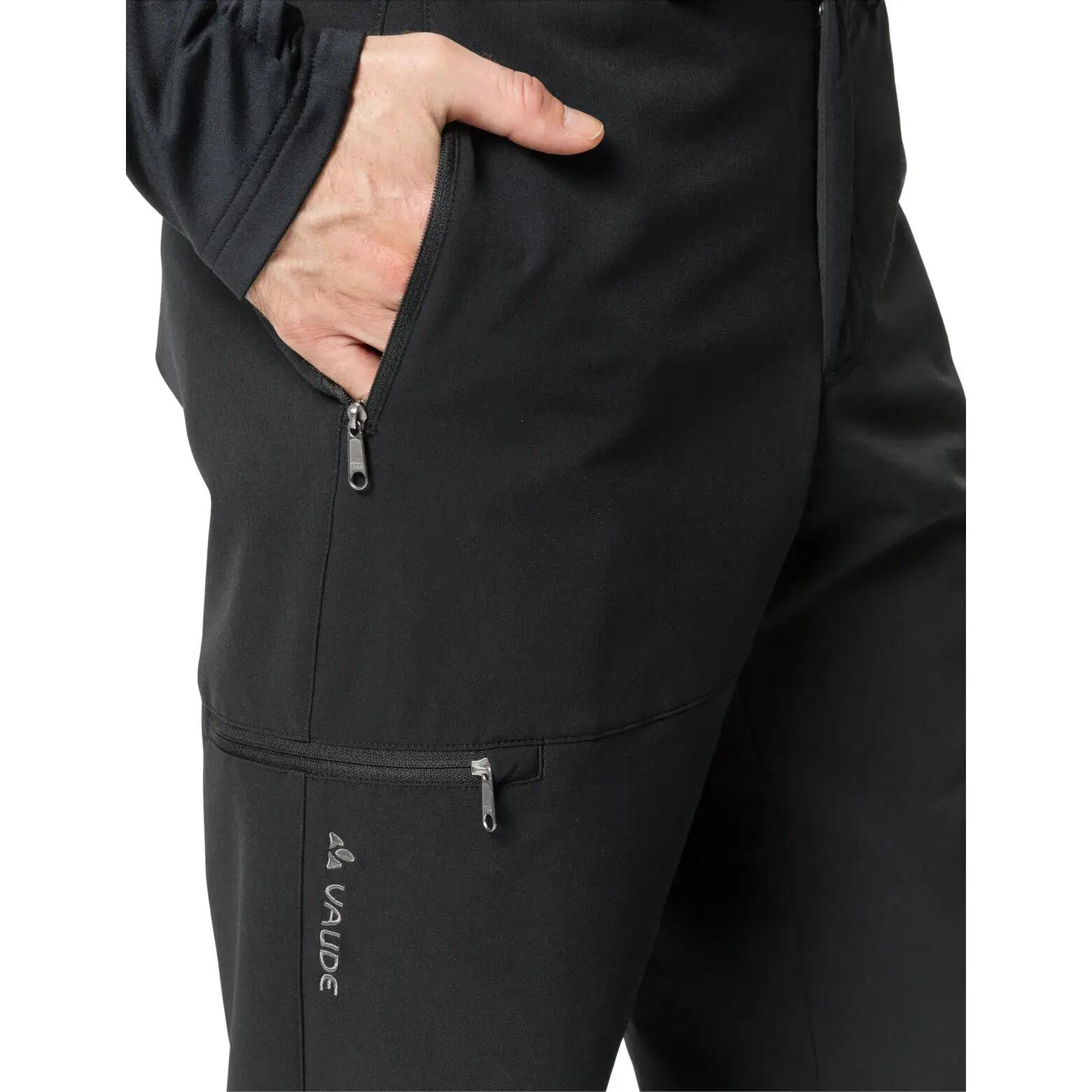 Vaude Strathcona II Softshell Pants Nero - Pantaloncini 6/7